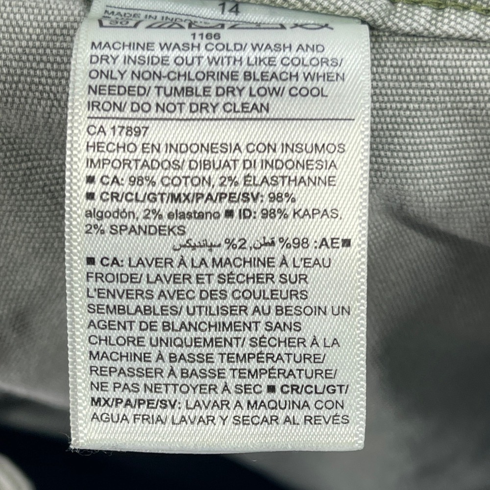 Old Navy Pants Women 14 Green Utility Carpenter High Waisted Cinch Back Canvas - Picture 10 of 16